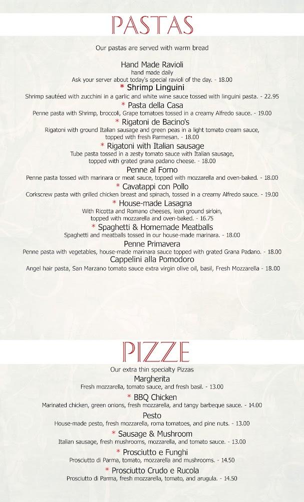 Bacino's Menu image 4